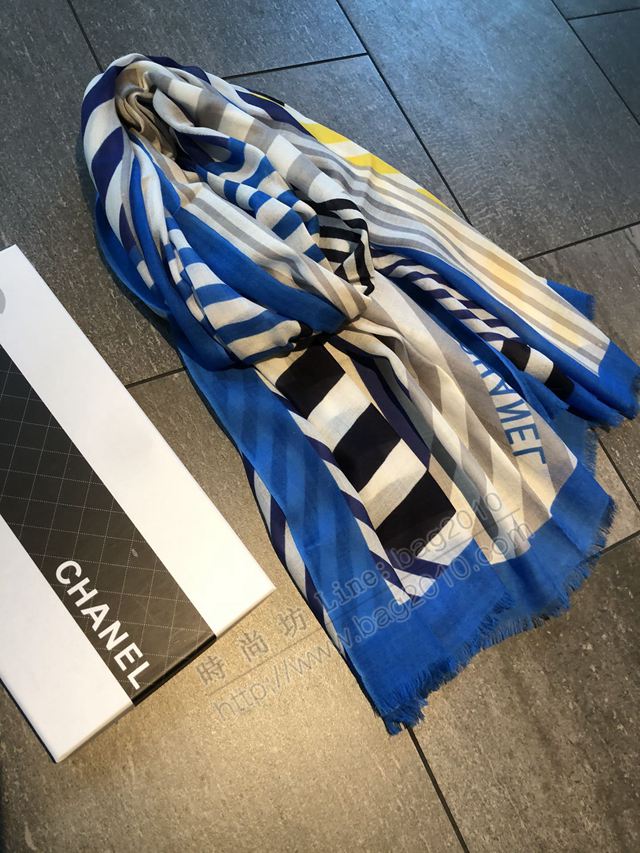 CHANEL圍巾 最新專櫃主打款 香奈兒純羊絨女長圍巾 時尚百搭  llwj6527